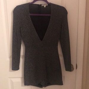 Glittery romper / power suit / envelope design